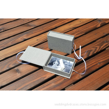 4x6 and 5x7 Wedding Linen Photo Storage Box